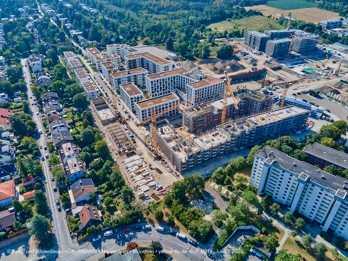 22.07.2022 - Baustelle Alexisqaurtier und Pandion Verde in Neuperlach